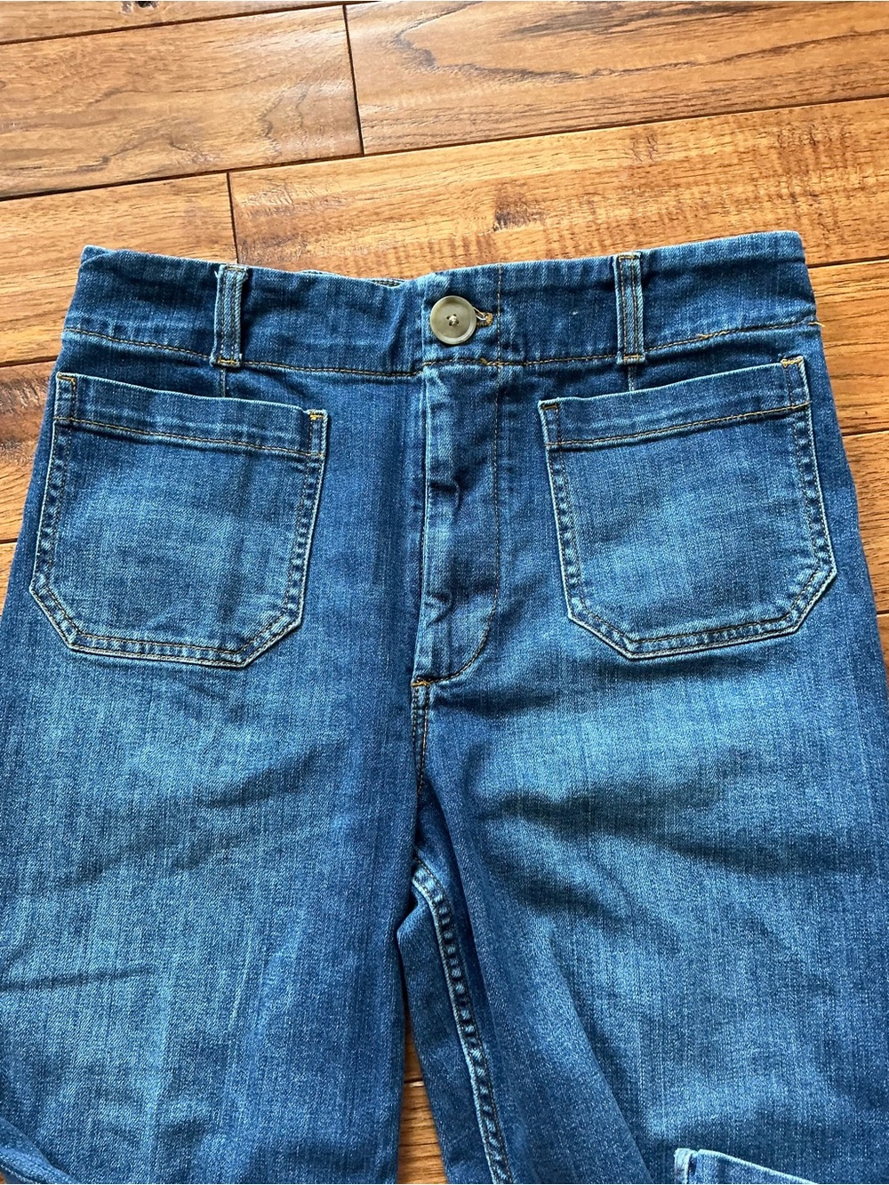 Anthropologie Maeve The Colette Cropped Wide Leg Jean, size 31 - Picture 4 of 6